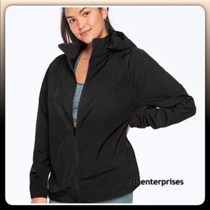 VS Pink Black Mockneck Anorak Windbreaker Jacket
